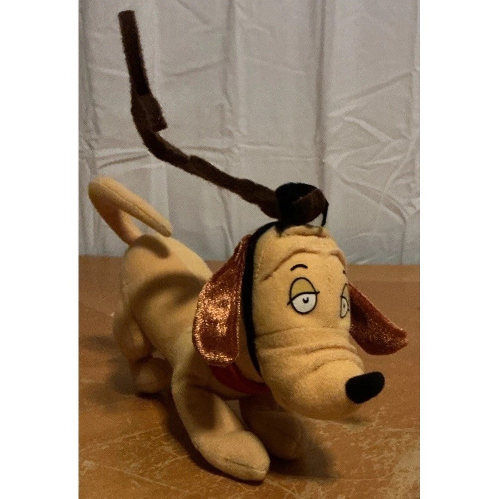 1998 Hallmark Dr Seuss The Grinch Max The Dog 9" Plush‎ Dog